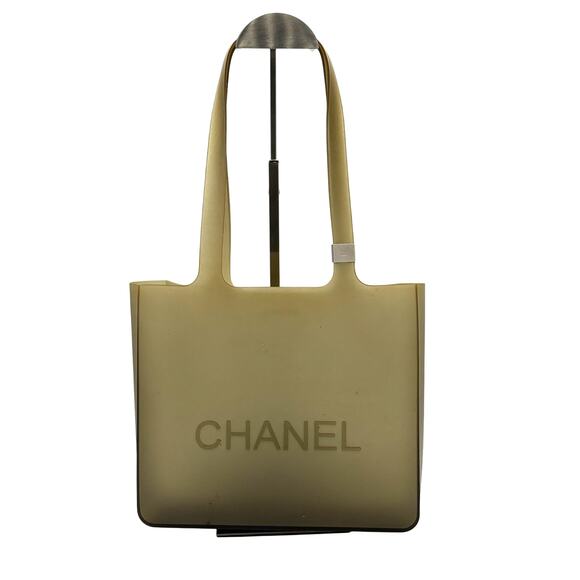 Chanel Jelly Rubbr Tote*Beige*AWESOME*EVERYDAY Chanel! - Picture 1 of 12